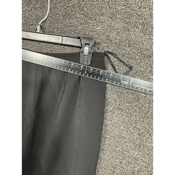 Le Suit Pencil Midi Skirt Womens Size 10P Black Pleated Bussines Casual - Picture 7 of 7